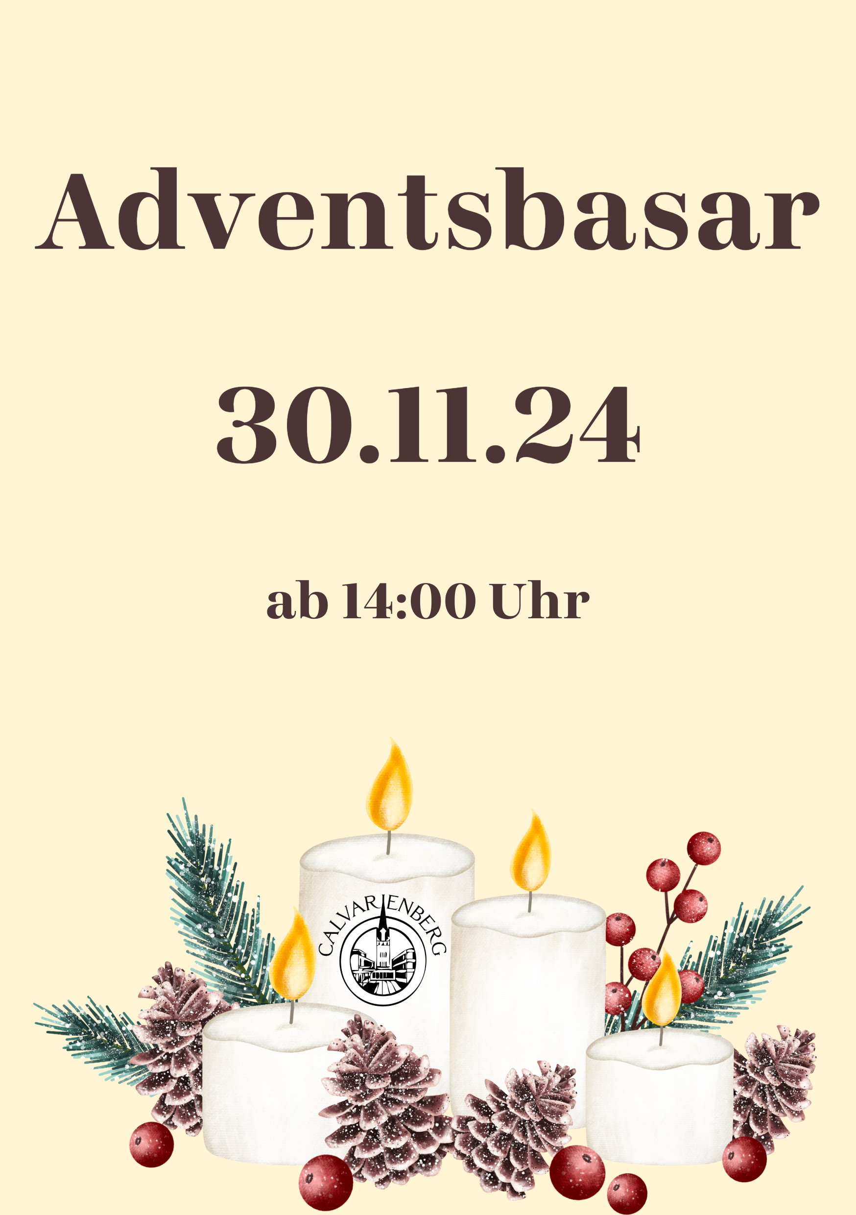 Adventsbasar am 30.11.24